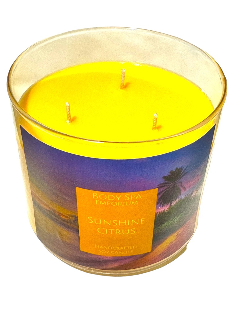 Sunshine Citrus 3 Wick Candle