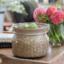 Basketweave Illuminaire Wax Melt Fan Fragrance Warmer