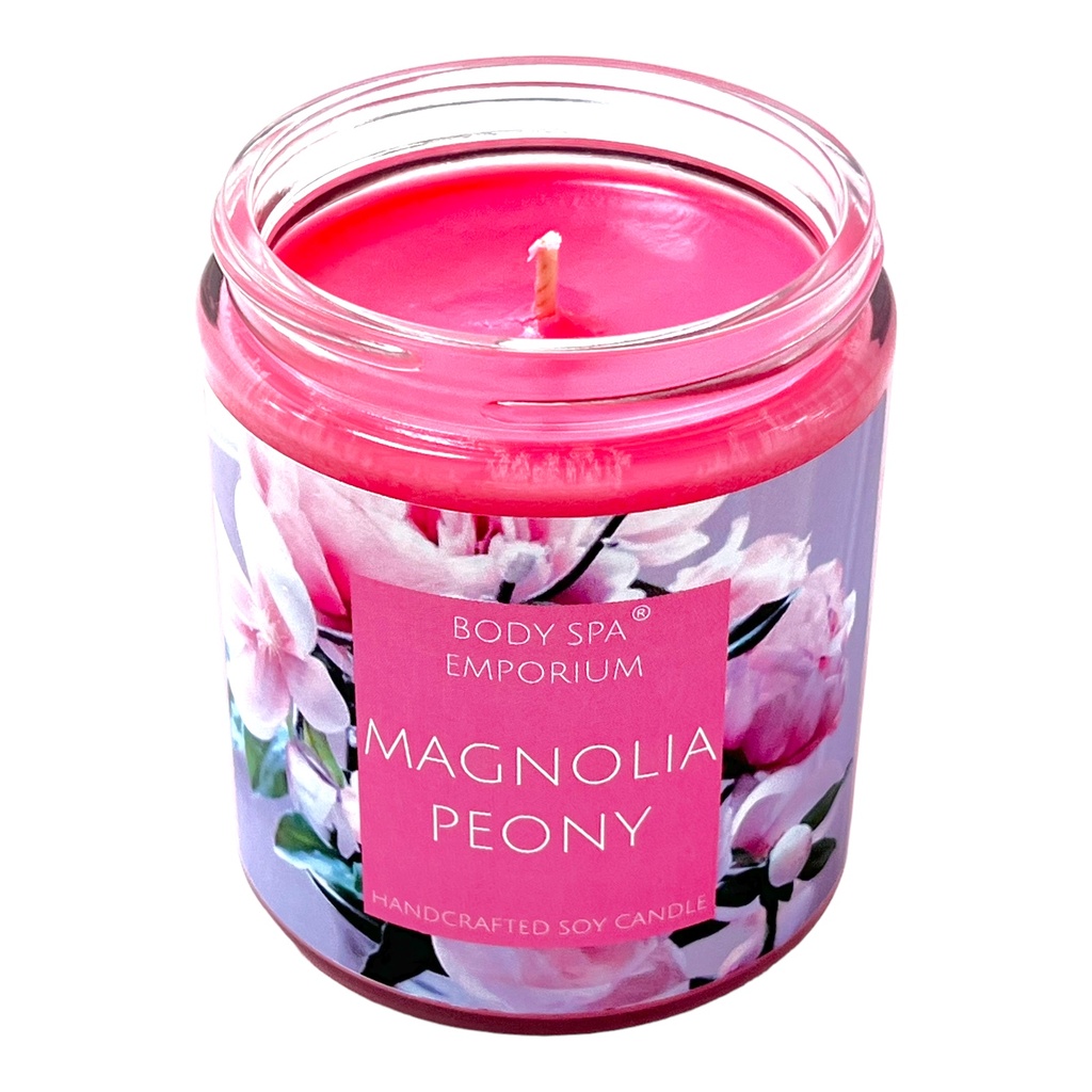 Magnolia Peony Single Wick Soy Candle