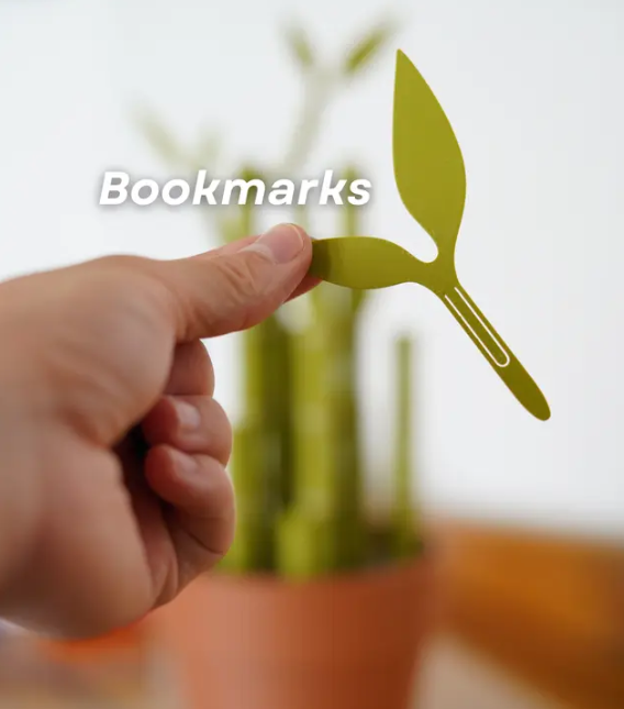 Bamboo Bookend Plant Office Center