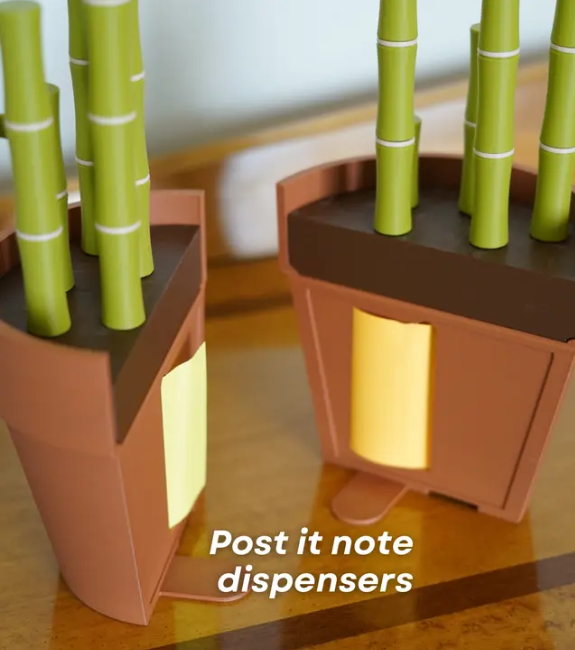 Bamboo Bookend Plant Office Center