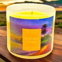 Sunshine Citrus 3 Wick Soy Candle