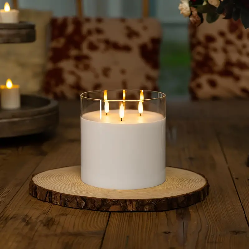 3 Wick Flameless Candle with Remote