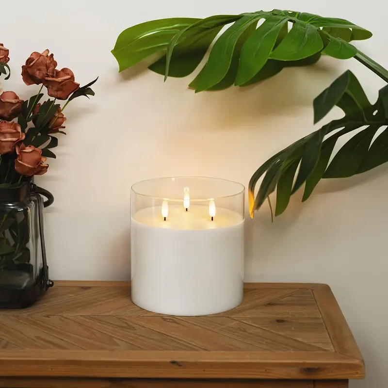 3 Wick Flameless Candle with Remote