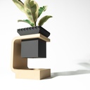 THE DAKA PLANTER POT WITH DRAINAGE TRAY & STAND