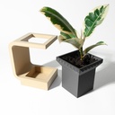 THE DAKA PLANTER POT WITH DRAINAGE TRAY & STAND