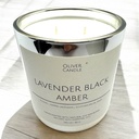 Lavendar Black Amber Luxury Candle