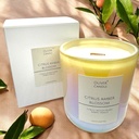 Citrus Amber Blossom Luxury Wood Wick Candle