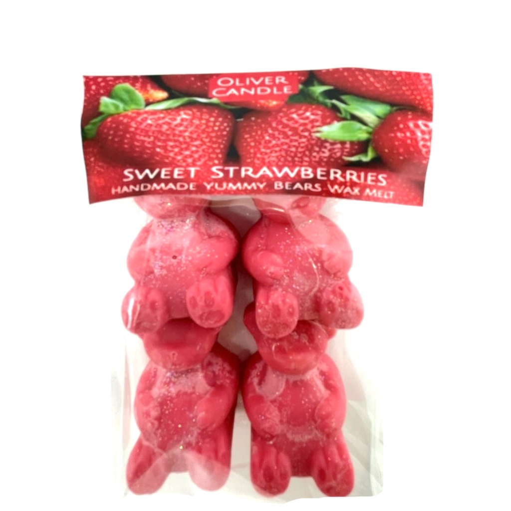 Sweet Strawberries Bears Wax Melt