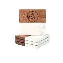 Marble & Wood Coaster 4 Piece Set