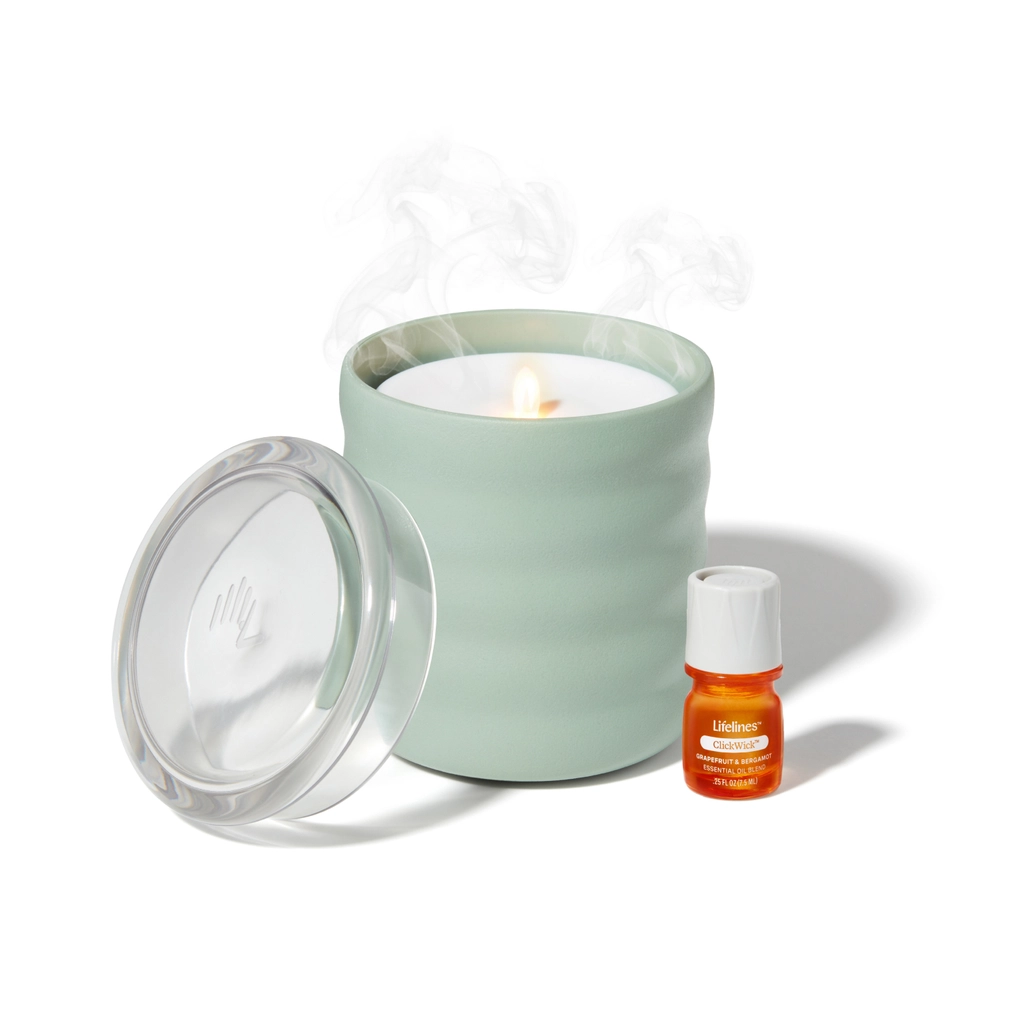 Flameless Candle Diffuser Bubble Green