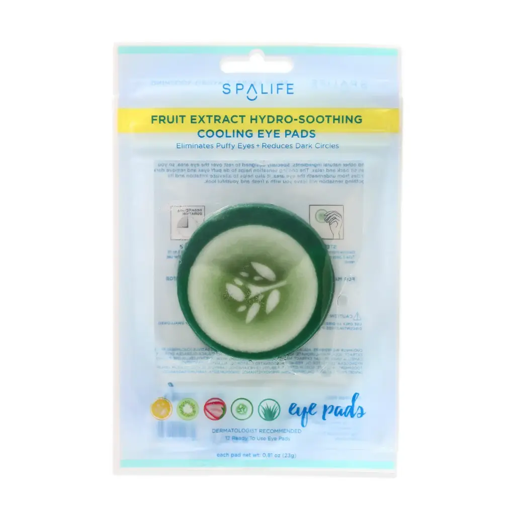 My Spa Life Hydro Soothing Cooling Eye Pads, Cucumber, 6 Ct