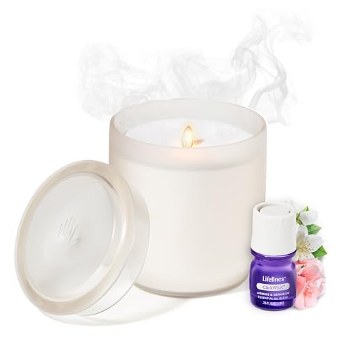 Lifelines Flameless Candle Diffuser - Cream Frosted Glass