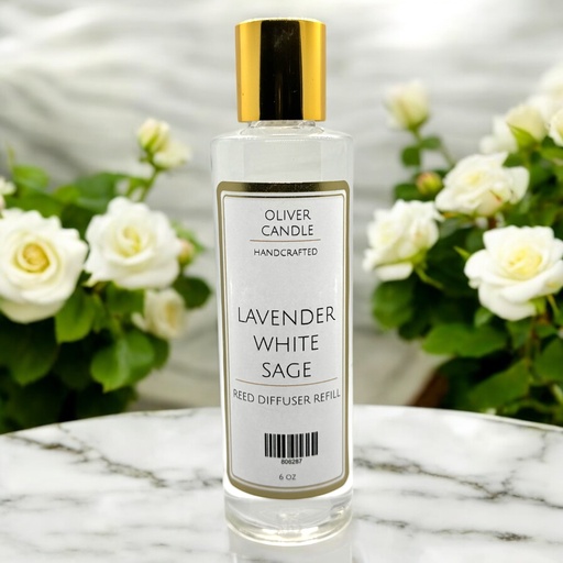 [806287] Lavender White Sage Reed Diffuser Refill