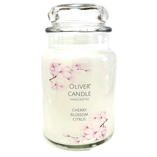[802545] Cherry Blossom Citrus Apothecary Jar