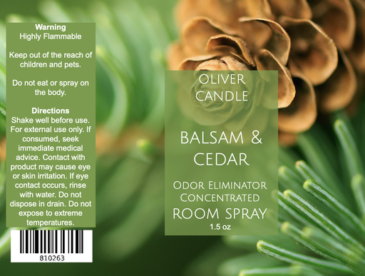 [810263] Balsam & Cedar Odor Eliminator Concentrated Room 
